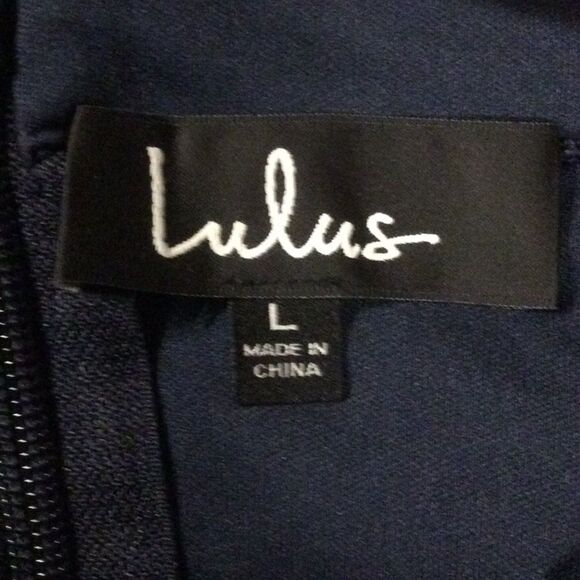 Lulu’s Navy Blue Lace Top Dress - Picture 4 of 6